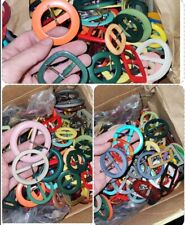 Lotto 70 Fibbie Per Cinture Donna In Plastica Vintage