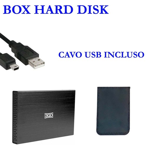 Box esterno 3go hdd25bk12 - box,