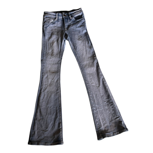 Jeans blu fondo campana rise - blu,
