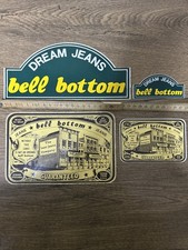 Lotto Adesivi BELL BOTTOM DREAM JEANS STICKER AUTOCOLLANT AUFKLEBER VINTAGE 80s