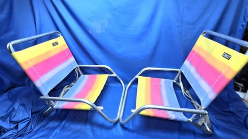 Coppia sedie spiaggia vintage