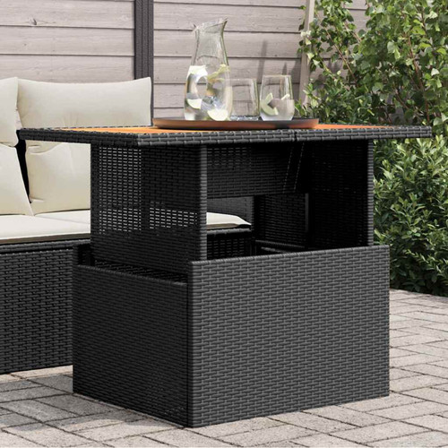 Garden table black 100 x - garden,