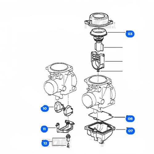 Kit ring carburatore pulizia - o-ring,