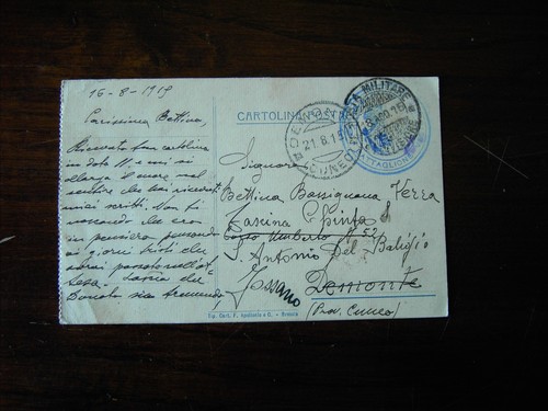 Cartolina postale - 1^,