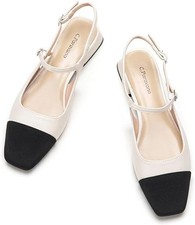 C.Paravano Scarpe con cinturino posteriore da donna(2 paia 40,41 dimensioni)