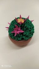 Cactus origami fatto - fatto, mano