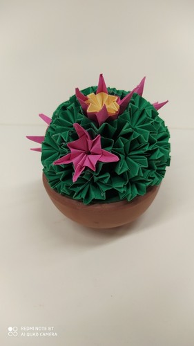 Cactus origami fatto - cactus, a