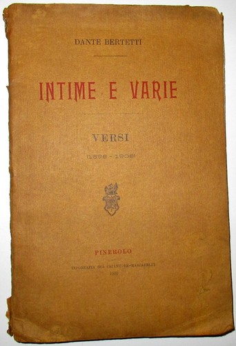 Dante bertetti intime e - dante,