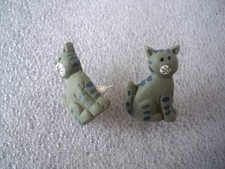ORECCHINI LOBO GATTO GATTINO IN RESINA