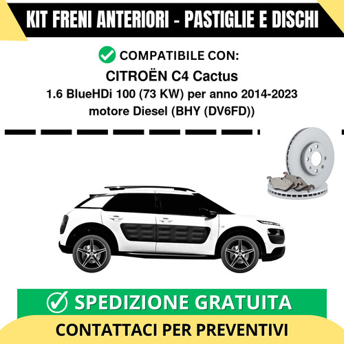 Kit freni anteriori pastiglie - freni, (pastiglie