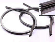 Spazzole Tergicristallo Gommini Refil Flat per spazzole bosch tutto gomma 2 pz