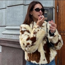 ZARA GIACCA PELLICCIA