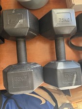 Manubri coppia 5kg nero - manubri, 7,5kg