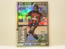 Panini WCCF 2001-02 BE Paolo Cesare Maldini 1968 Italia n.3 AC Milan Best Eleven