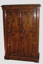 ANTICO ARMADIO D'EPOCA MOBILE ANTIQUARIATO OTTOCENTO NOCE