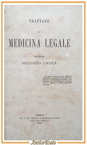 Trattato medicina legale - trattato,