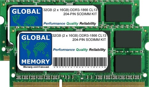 2x16 ddr3 1866 mhz - 32, gb