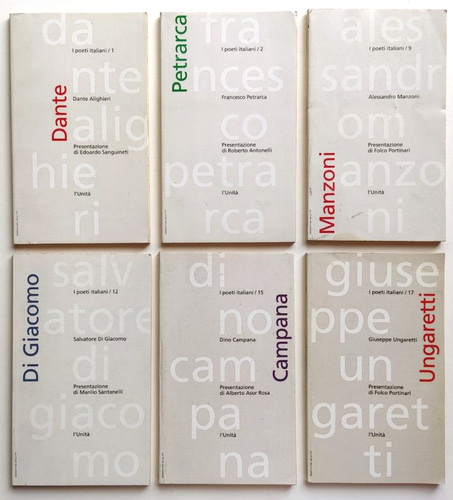 Lotto libretti grandi poeti - lotto,