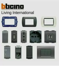 BTICINO LIVING INTERNATIONAL SERIE ORIGINALE COMPLETA PRESA TV PLACCA SCHUKO USB