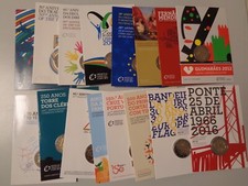 PORTOGALLO 2007 / 2024 - 2 euro in coincard, FDC - ANNATA A SCELTA