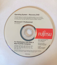 DVD fujitsu Operating System Recovery Windows 7 Pro 64 BIT + Licence KEY