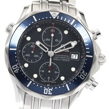 Omega Seamaster300 2225.80 Data Cronografo Quadrante Navy Automatico Uomo_886756