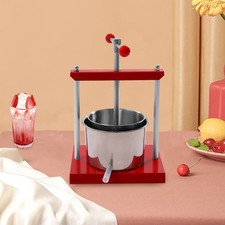 Tintura Formaggio Acciaio Inox 6L/1,6Galloni Erbe Frutta Vino Pressa Manuale Nuovo