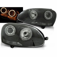 Kit fari Angel Eyes neri per Vw Golf 5 10.2003-2009