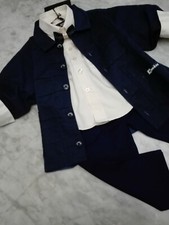 COMPLETO BIMBO CERIMONIA NUOVO  ESTIVO  CON SPOLVERINO 12/15 MESI