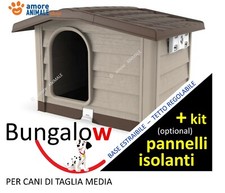 Cuccia per Cani di Taglia MEDIA in Resina  Bungalow BEIGE / VERDE - cm 89x75x62