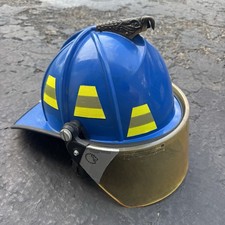 Elmetto pompiere blu leone