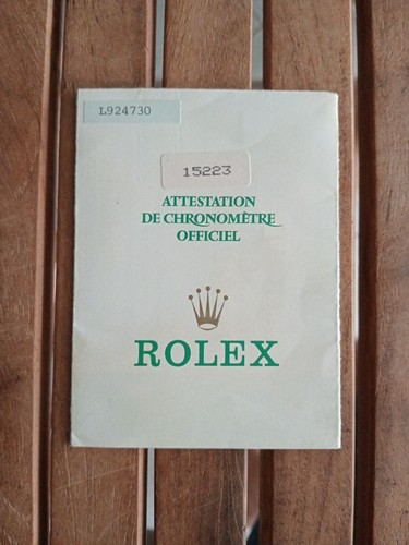 Rolex booklet ref 15223 - ref.,