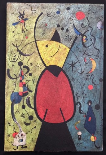 Joan miro olio tela - olio,