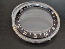 Ghiera per rolex GMT master  in Alluminio. 38 mm. colore NERO 