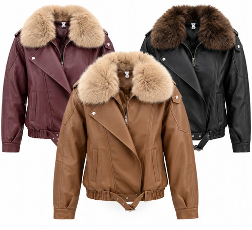 Giacca donna ecopelle con - giacca,