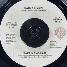 CARLY SIMON Jesse / Take Me As
