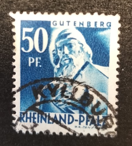 Francobollo gutenberg - francobollo,