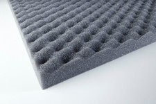 PANNELLO FONOASSORBENTE PU BUGNATO 100 X 50 X 3CM ADESIVO 