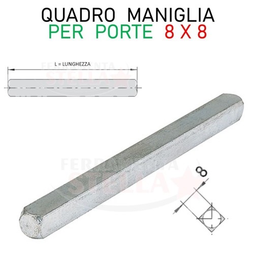 Riduttore adattatore quadro - adattatore, 8