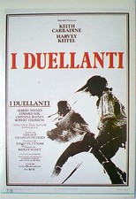 ADESIVI STICKERS VINTAGE ANNI OTTANTA MANIFESTI CINEMA I DUELLANTI RIDLEY SCOTT
