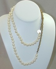 Collana catena corda perle