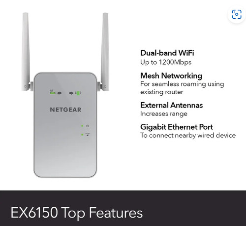Netgear ac1200 range extender - range,