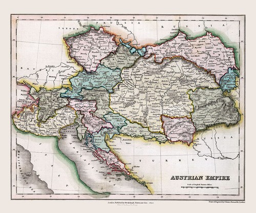 Mappa dell impero austriaco - mappa, dell'impero