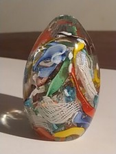 Murrina a forma di uovo, Modello Acquario/Fondo Marino,manifattura Toso?Murano.