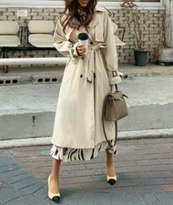 TRENCH MIDI LUNGO CINTURA