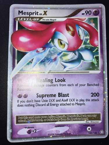 Carte pokémon mesprit x - pokémon, lv.x