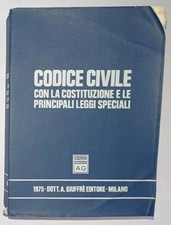 Libro Codice Civile Con La Costituzione E Le Principali Leggi Speciali 1975