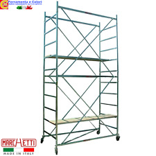 Ponteggio MARCHETTI Trabatello Scala in Acciaio Zincato GRIM Max 200 Kg H370 cm