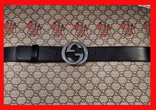 CINTURA GUCCI  NERA UNISEX TG