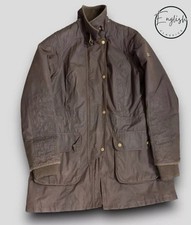 Barbour International Stockyard Giacca di Cera Donna UK 14 Marrone Rustico